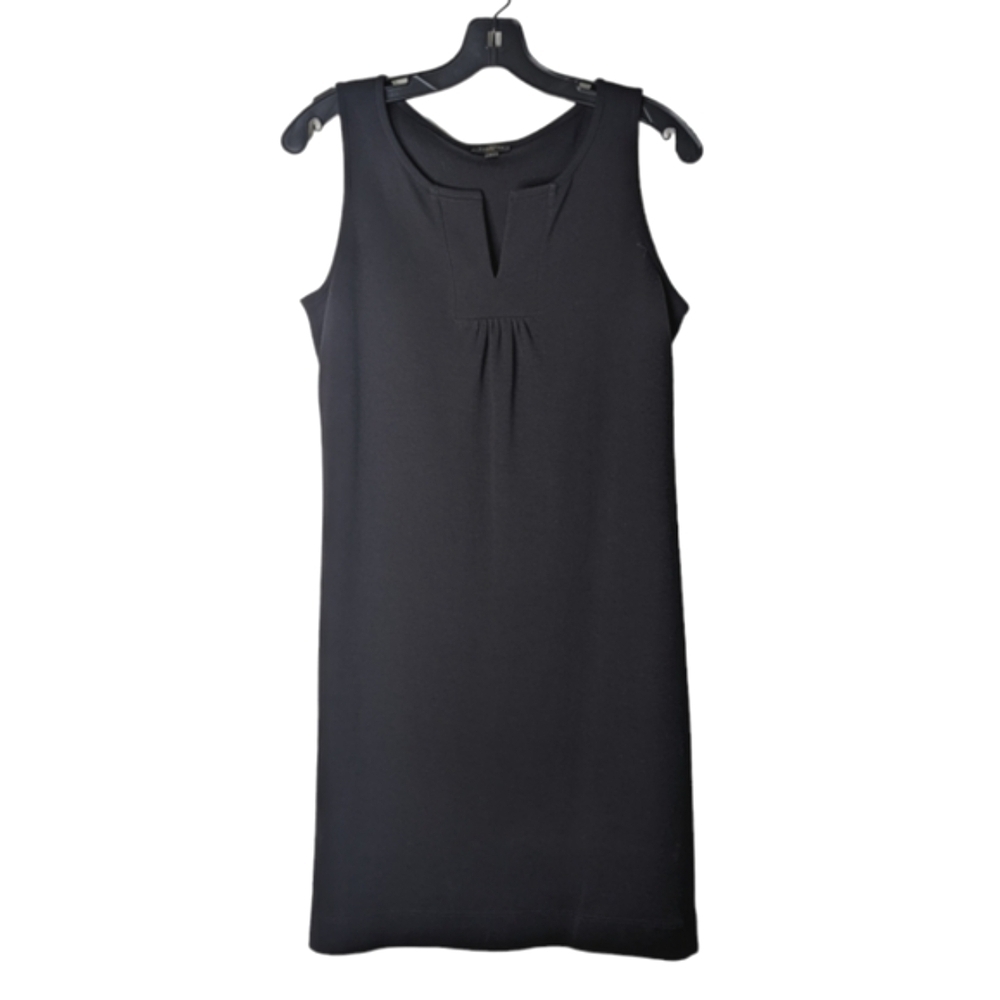 Talbots Breathable Cotton Dress Sleeveless Black Closet Staple Neutral Basic SP